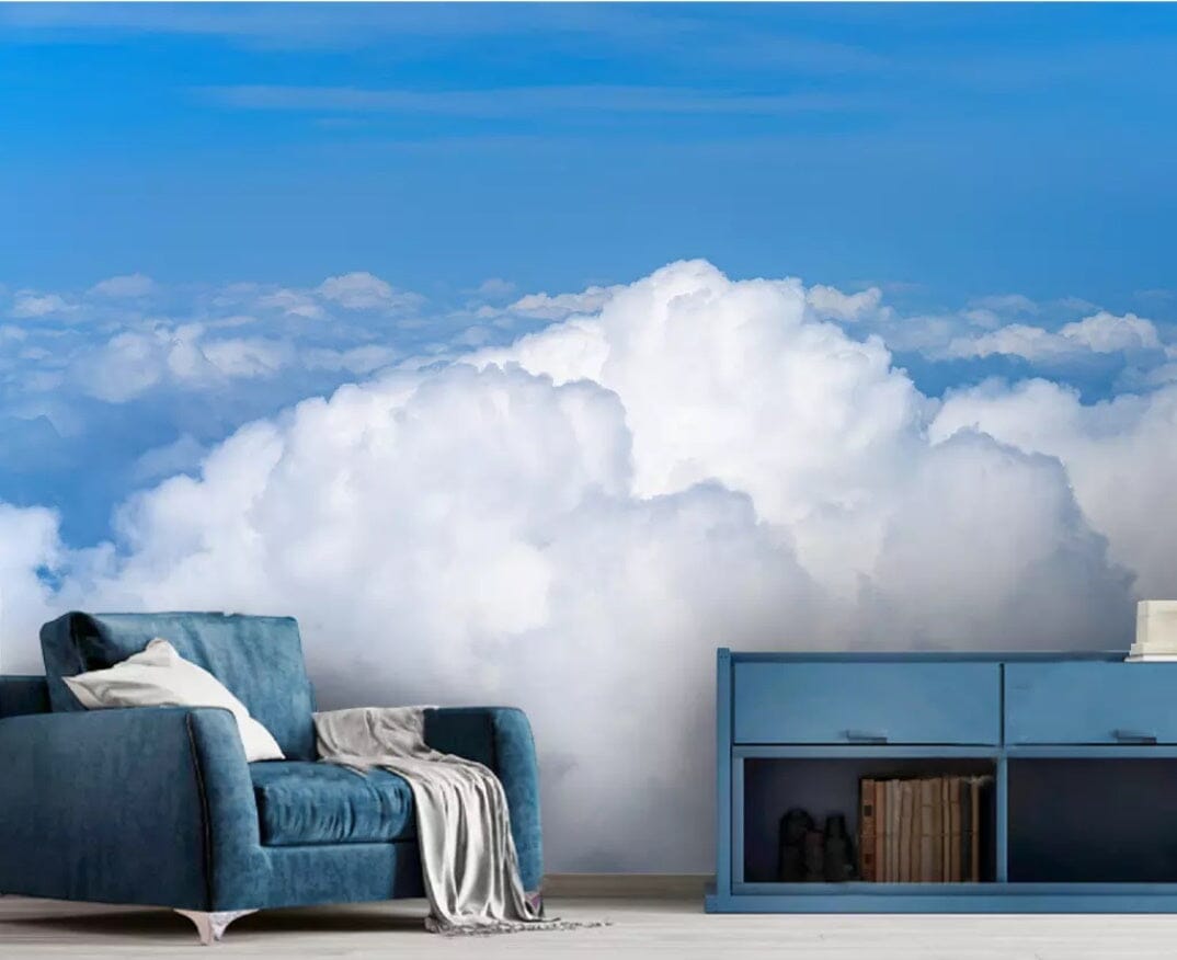 3D White Clouds 2331 Wall Murals Wallpaper AJ Wallpaper 2