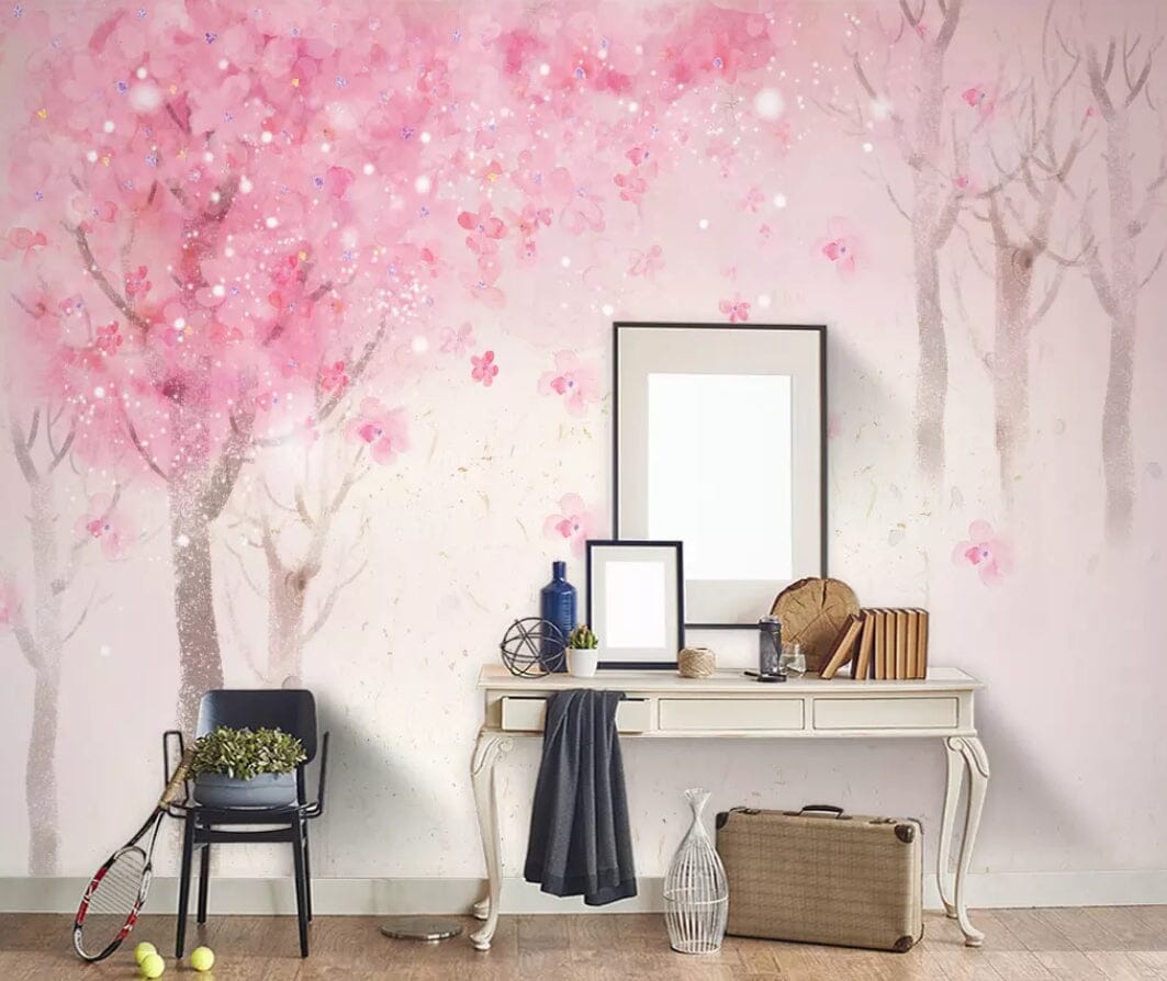 3D Pink World 1664 Wall Murals Wallpaper AJ Wallpaper 2