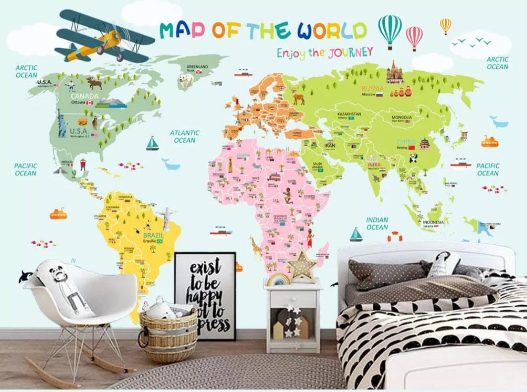 3D Color Map 1606 Wall Murals Wallpaper AJ Wallpaper 2