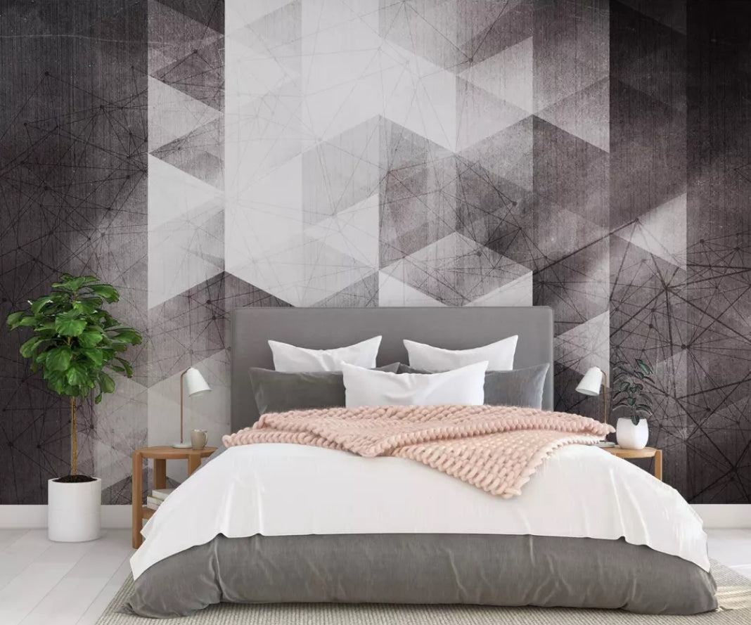 3D Gray Diamond 987 Wall Murals Wallpaper AJ Wallpaper 2