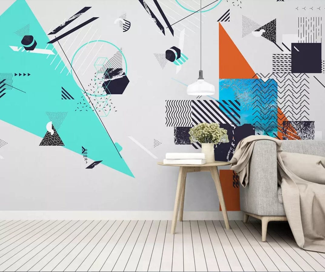 3D Color Geometry 1699 Wall Murals Wallpaper AJ Wallpaper 2