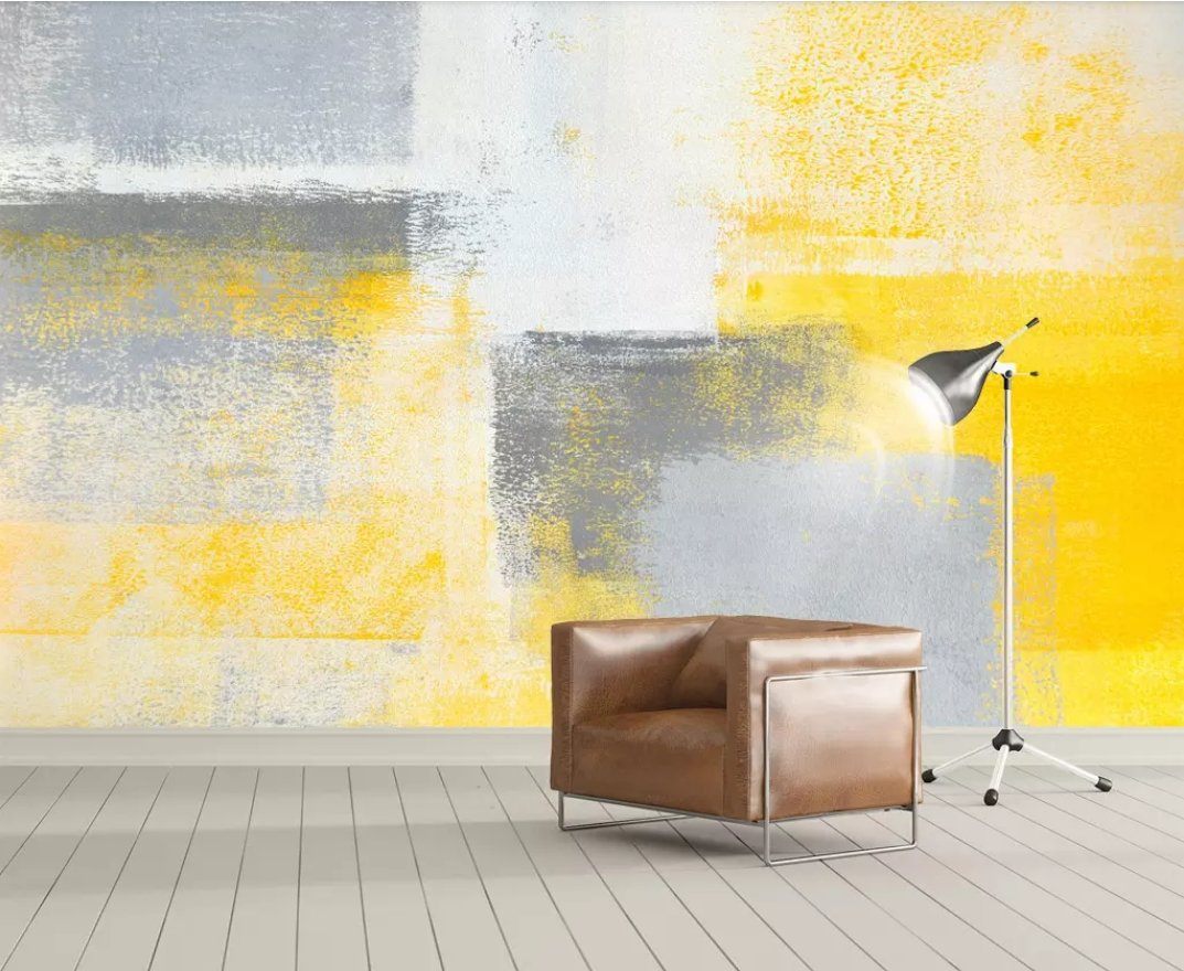 3D Yellow Color Painting 183 Wall Murals Wallpaper AJ Wallpaper 2