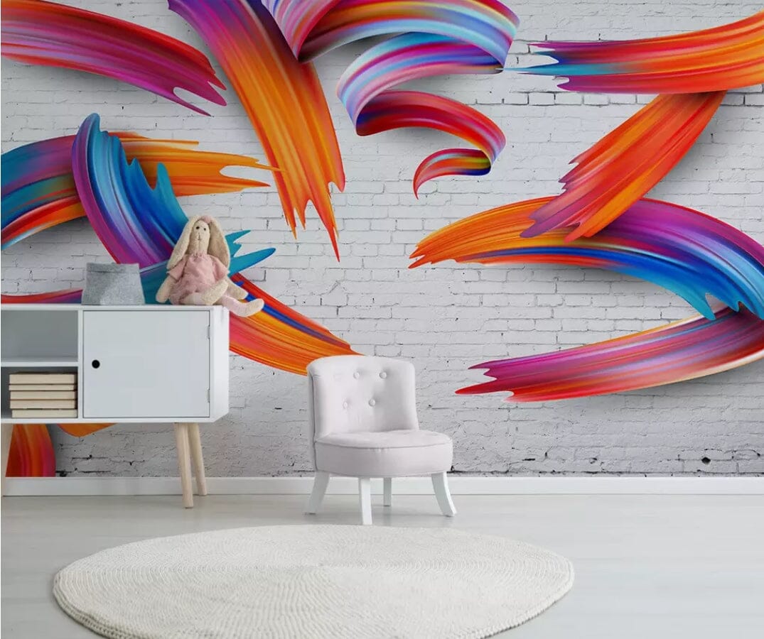 3D Colored Feathers 1736 Wall Murals Wallpaper AJ Wallpaper 2