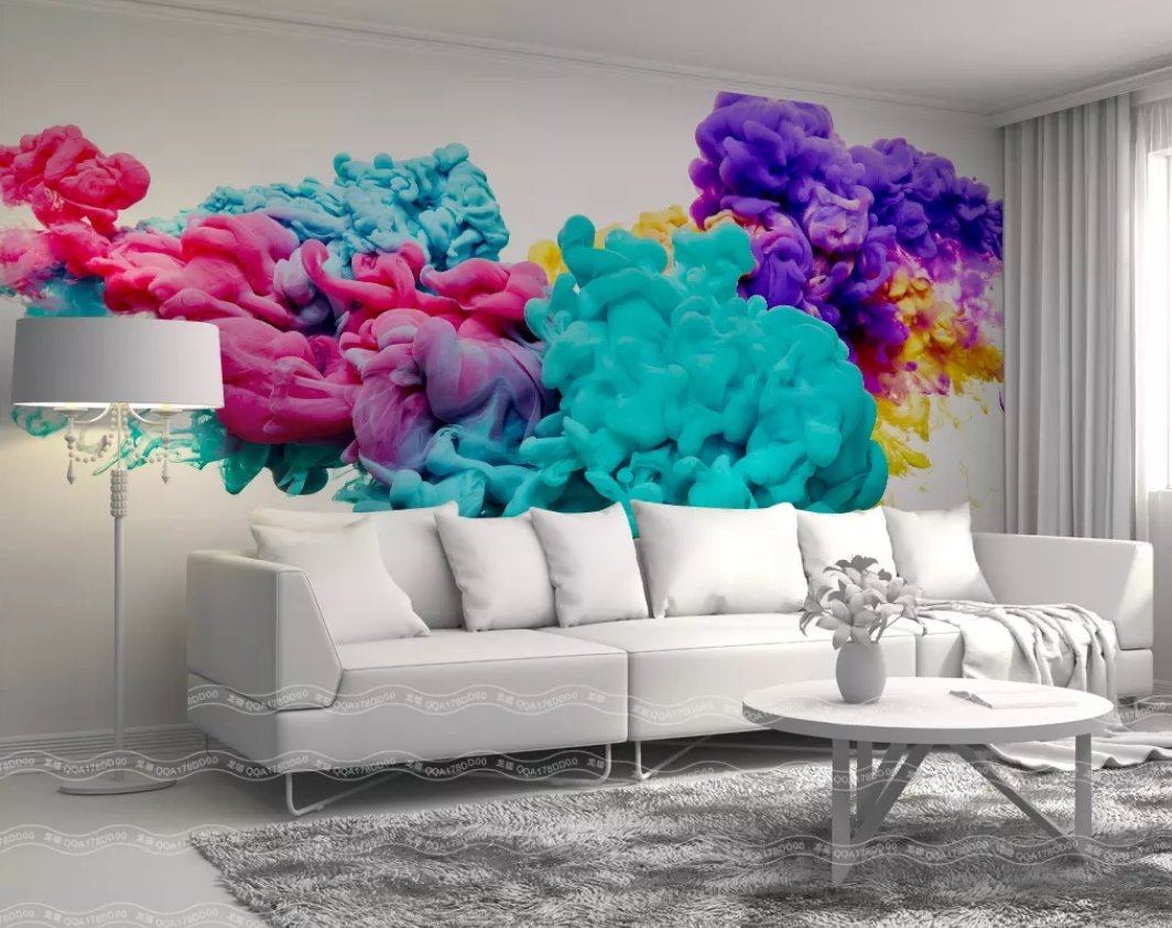 3D Color Ink 011 Wall Murals Wallpaper AJ Wallpaper 2