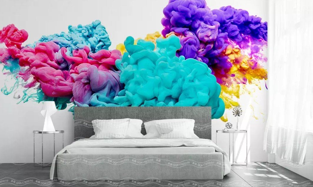 3D Color Ink 011 Wall Murals Wallpaper AJ Wallpaper 2