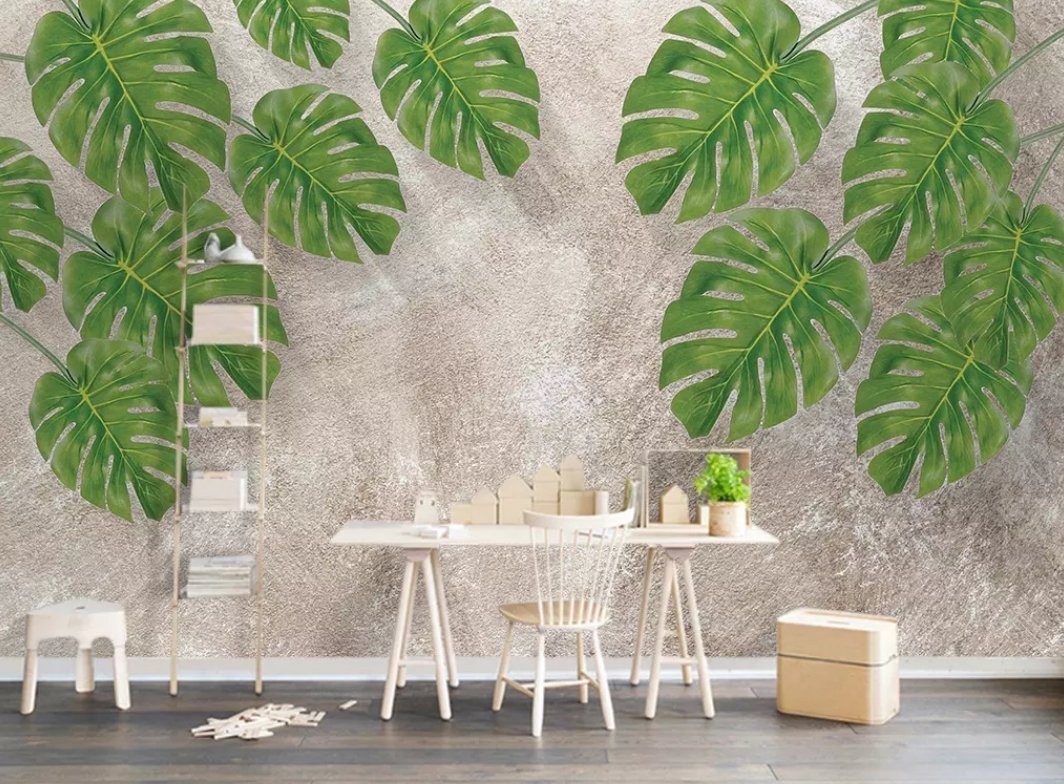 3D Leaves 1379 Wall Murals Wallpaper AJ Wallpaper 2
