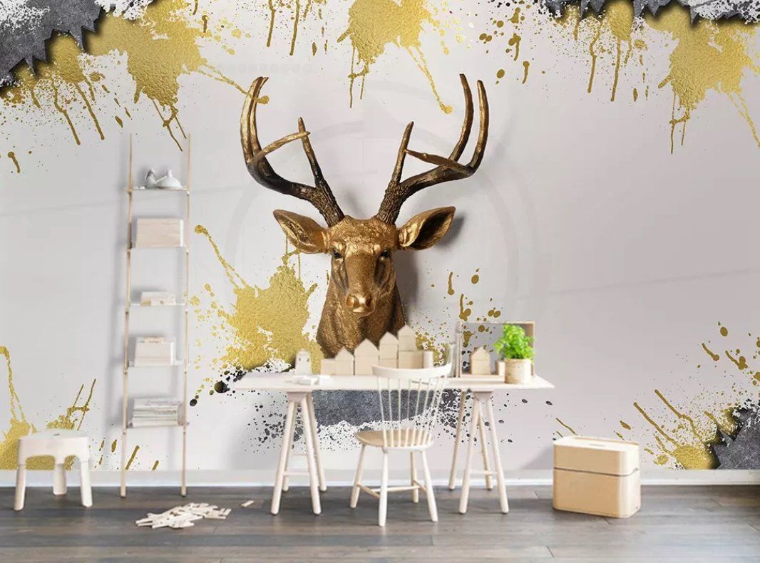 3D Elk Head 1207 Wall Murals Wallpaper AJ Wallpaper 2