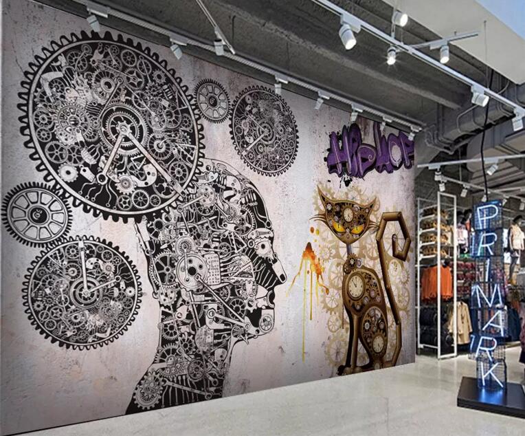 3D Kitten 949 Wall Murals Wallpaper AJ Wallpaper 2