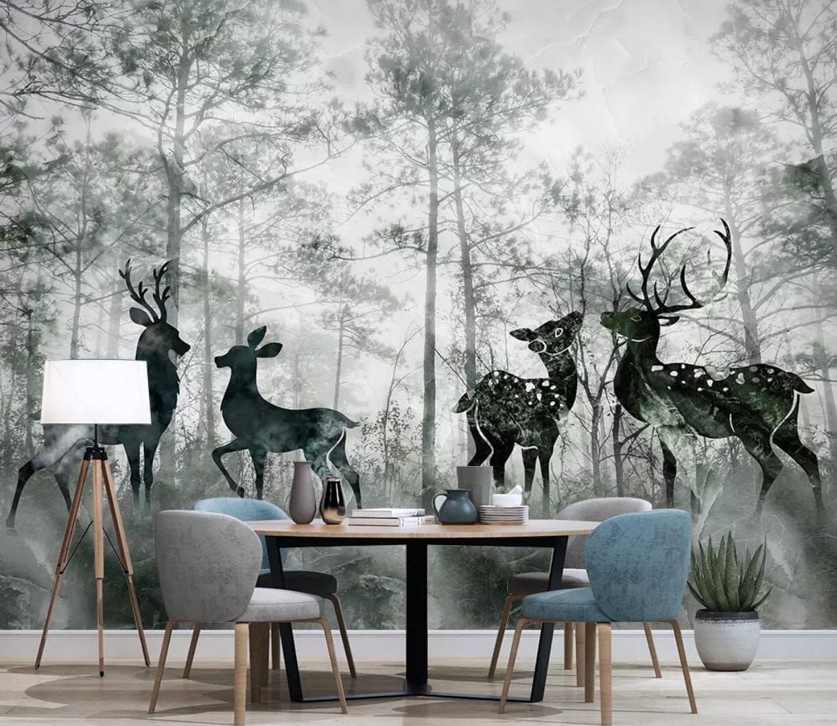 3D Forest Fawn 2528 Wall Murals Wallpaper AJ Wallpaper 2
