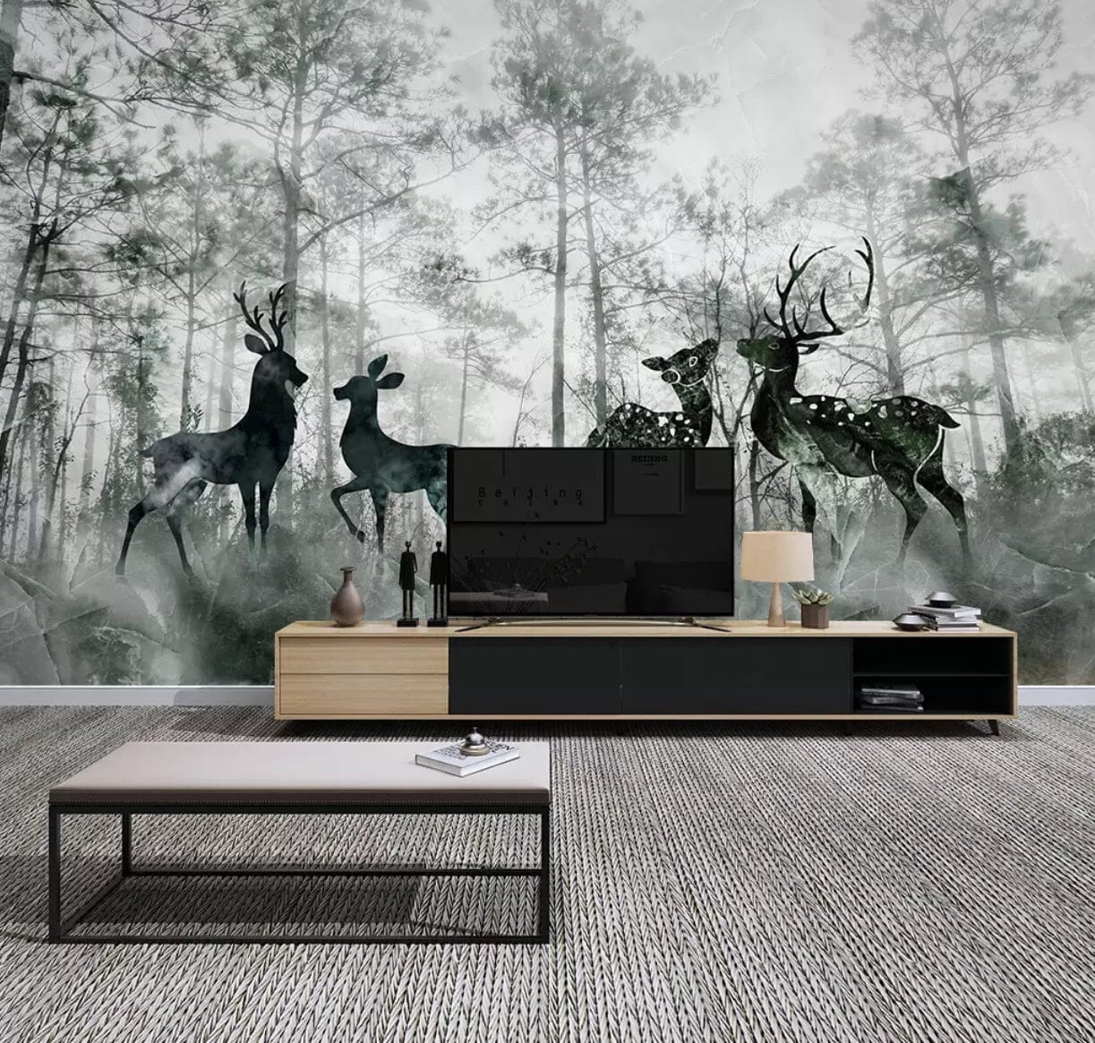 3D Forest Fawn 2528 Wall Murals Wallpaper AJ Wallpaper 2
