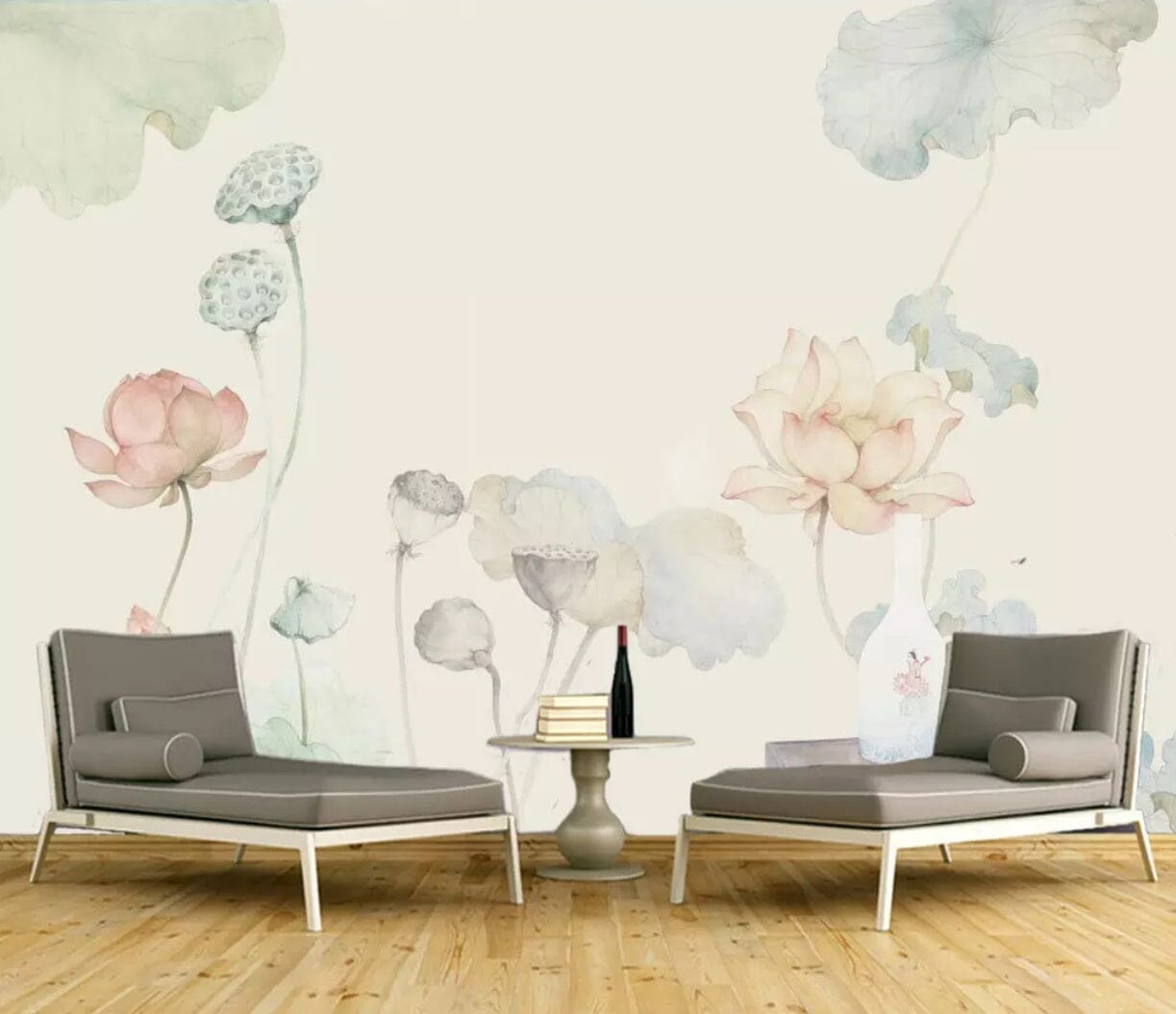 3D Lotus Flower 2360 Wall Murals Wallpaper AJ Wallpaper 2
