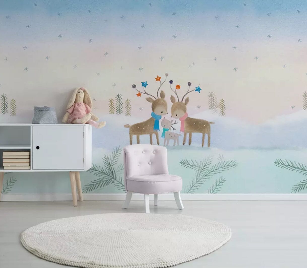 3D Fallow Deer 2145 Wall Murals Wallpaper AJ Wallpaper 2