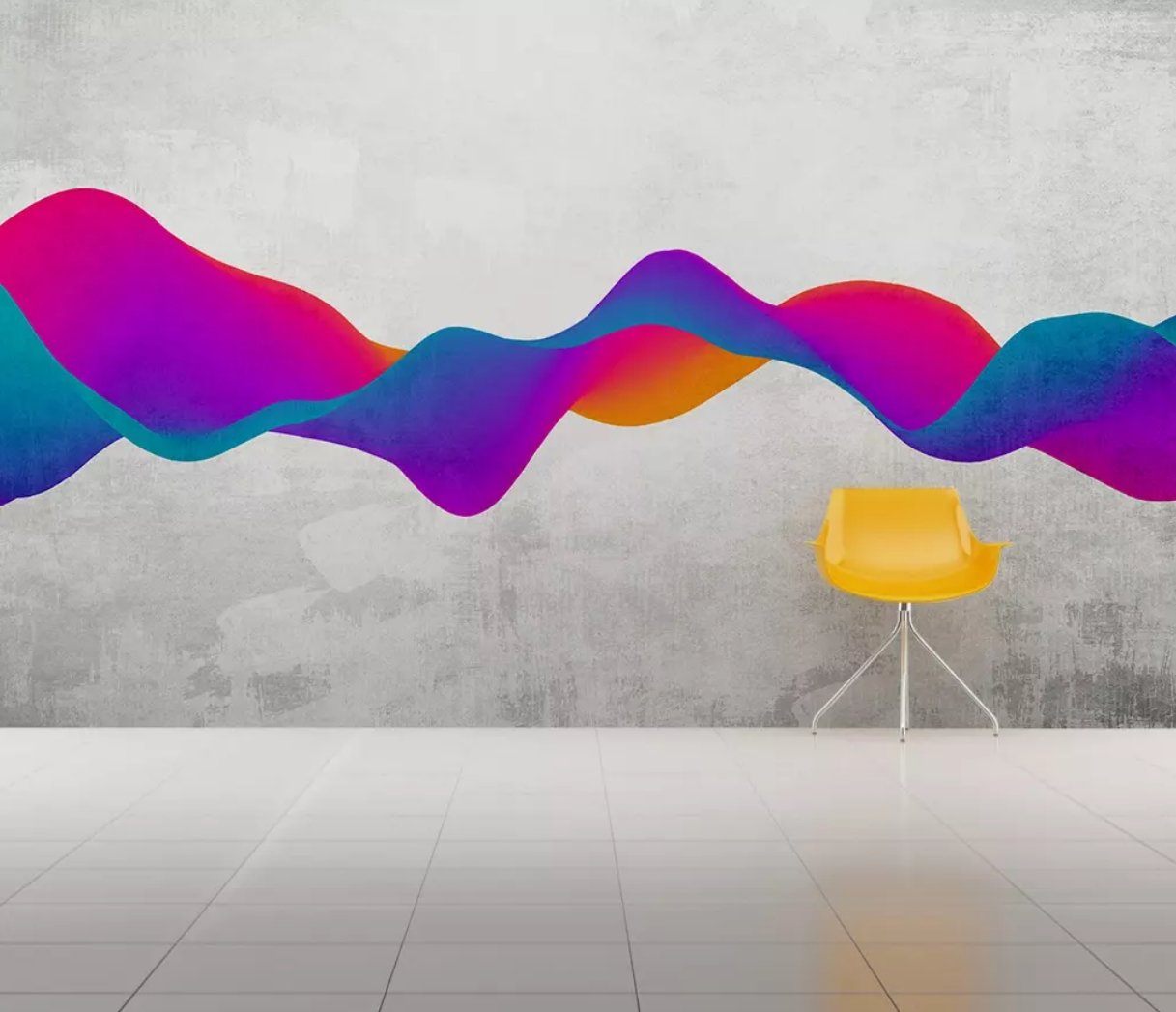 3D Color Wave 306 Wall Murals Wallpaper AJ Wallpaper 2