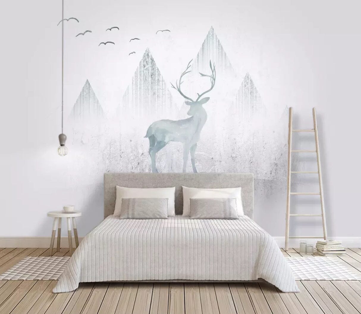 3D Misty Fawn 2302 Wall Murals Wallpaper AJ Wallpaper 2