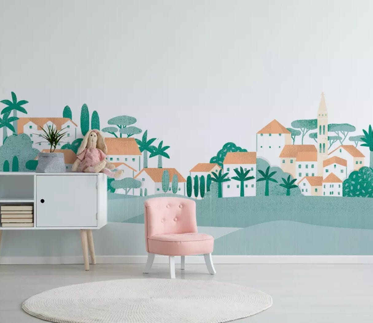 3D Cute Town 2489 Wall Murals Wallpaper AJ Wallpaper 2