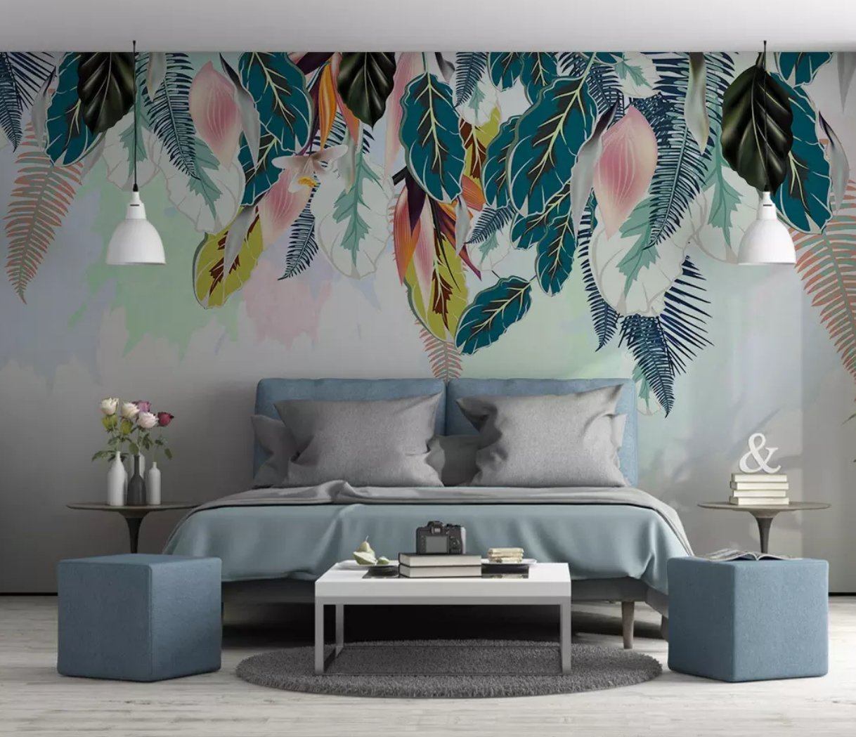 3D Colored Feather 262 Wall Murals Wallpaper AJ Wallpaper 2