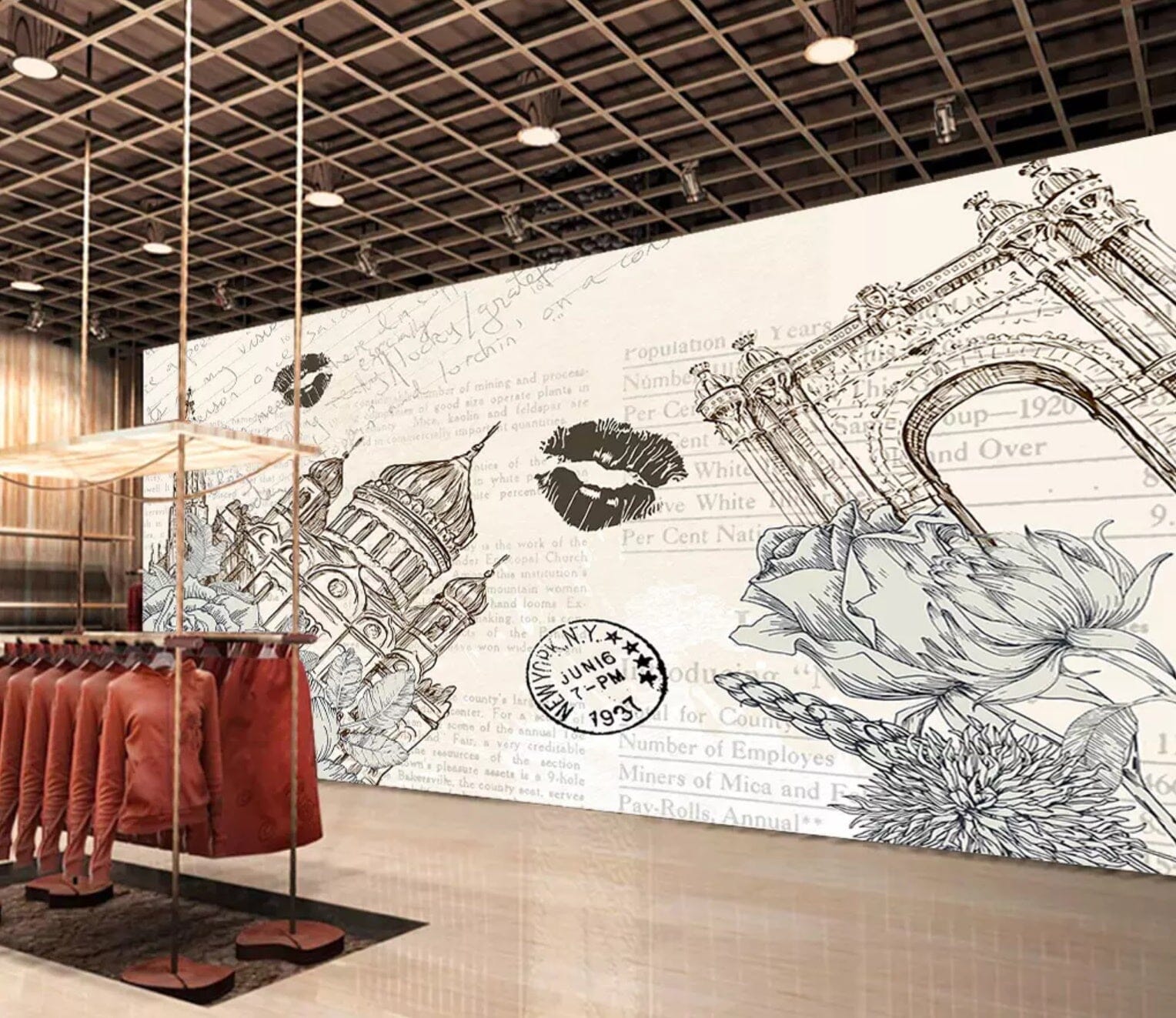 3D Grey Palace 2406 Wall Murals Wallpaper AJ Wallpaper 2