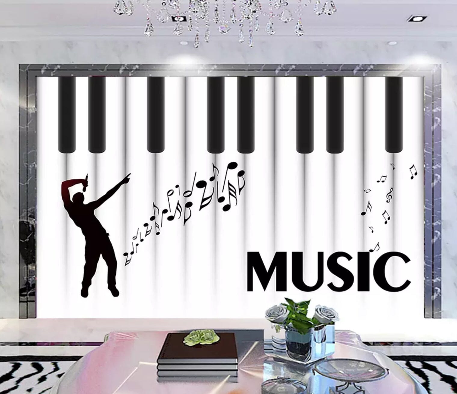 3D Piano Dance 2391 Wall Murals Wallpaper AJ Wallpaper 2