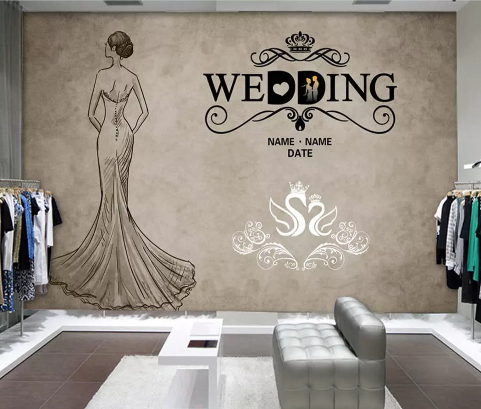 3D Long Skirts 2311 Wall Murals Wallpaper AJ Wallpaper 2