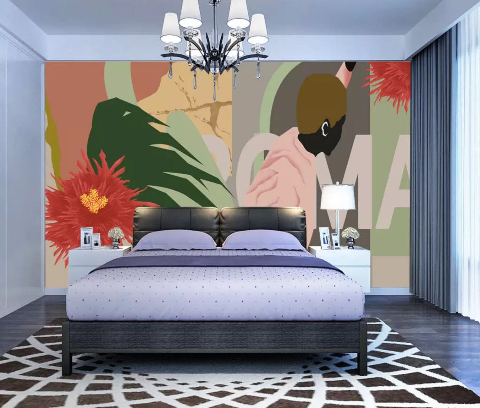 3D Red Flowers 2304 Wall Murals Wallpaper AJ Wallpaper 2
