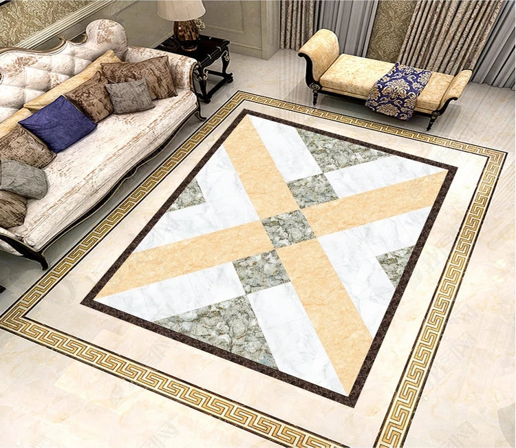 3D Color Stripe WG590 Non Slip Rug Mat Mat AJ Creativity Home