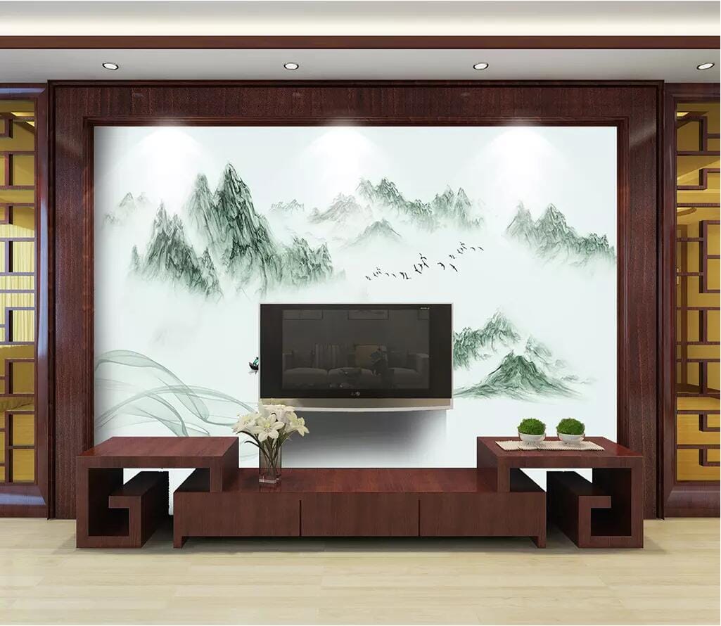 3D Misty Valley 2779 Wall Murals Wallpaper AJ Wallpaper 2