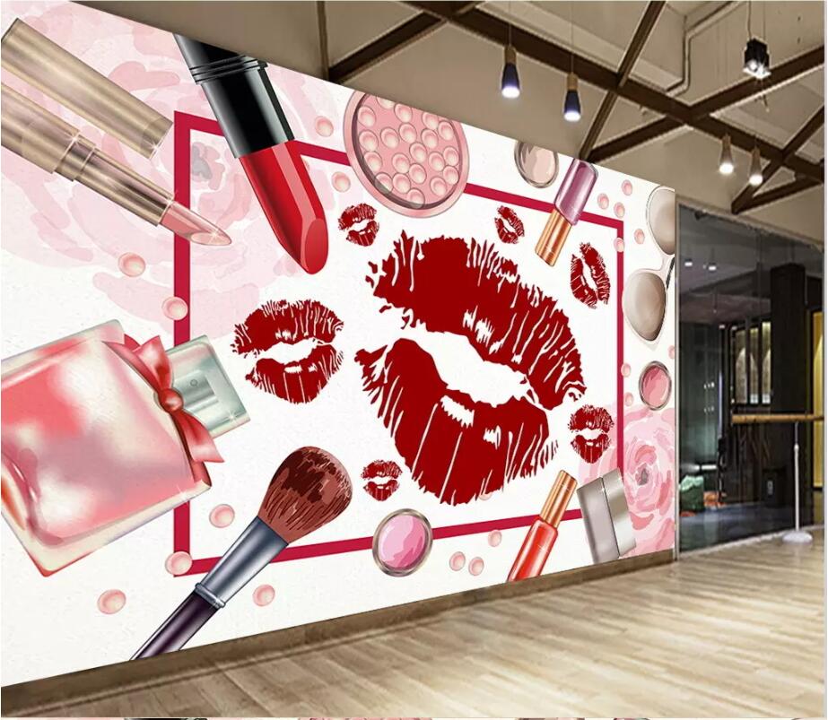 3D Red Lips 1787 Wall Murals Wallpaper AJ Wallpaper 2