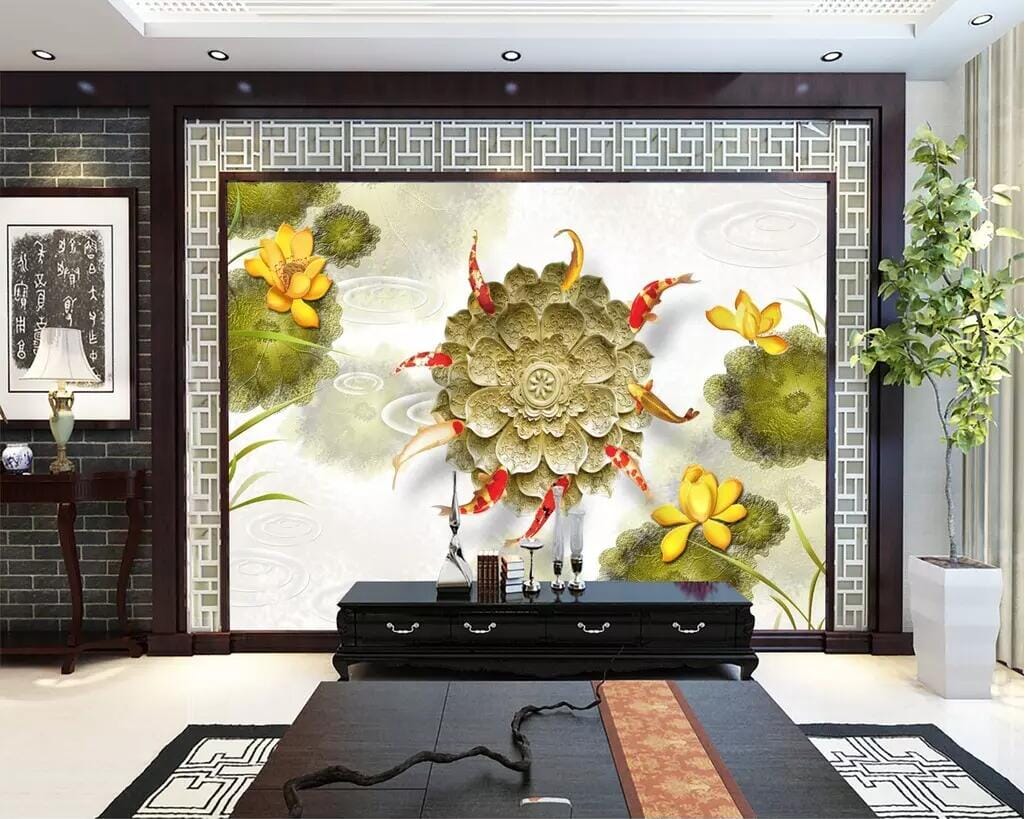 3D Goldfish 2734 Wall Murals Wallpaper AJ Wallpaper 2