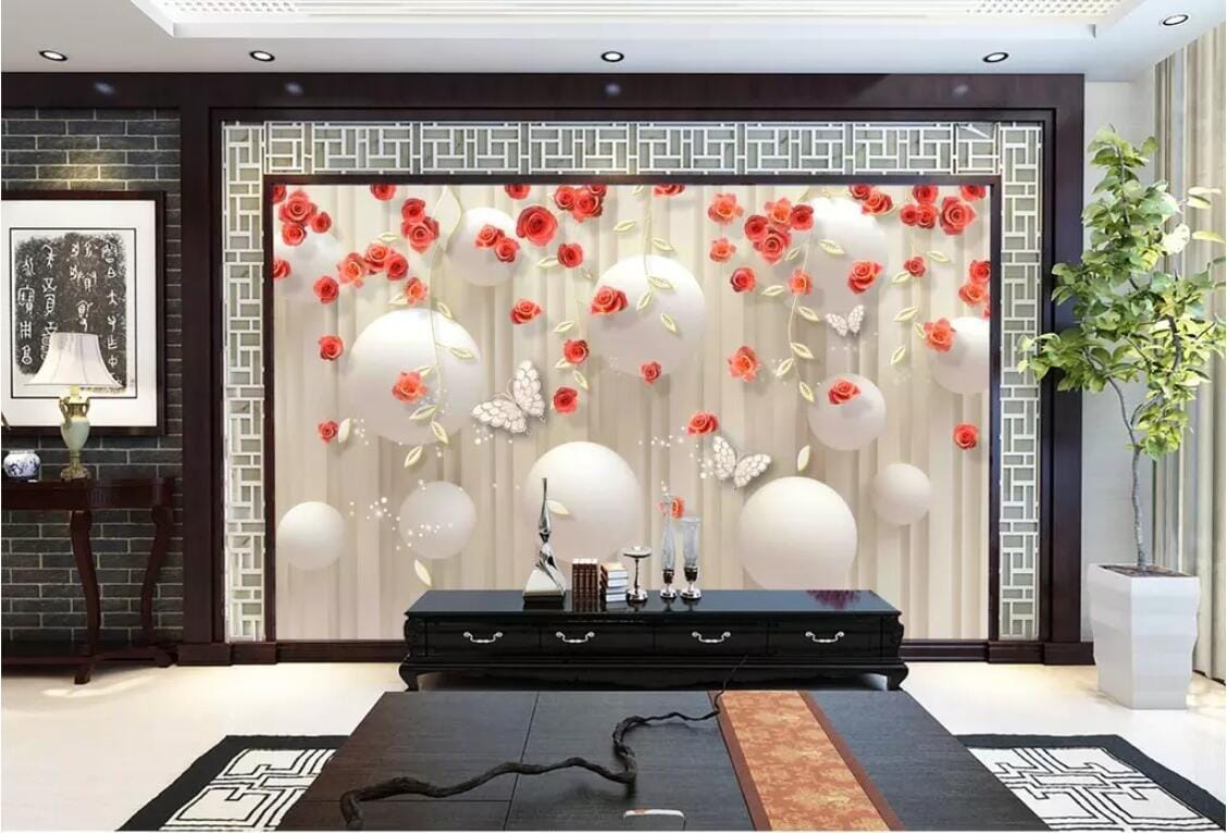 3D Safflower 2730 Wall Murals Wallpaper AJ Wallpaper 2
