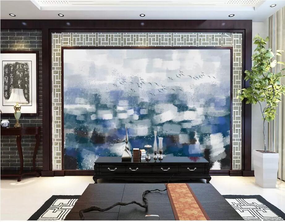 3D Blue City 1666 Wall Murals Wallpaper AJ Wallpaper 2