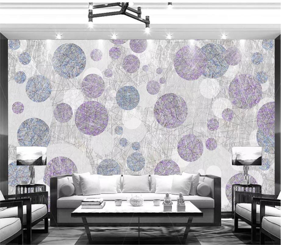 3D Colored Circles 2431 Wall Murals Wallpaper AJ Wallpaper 2