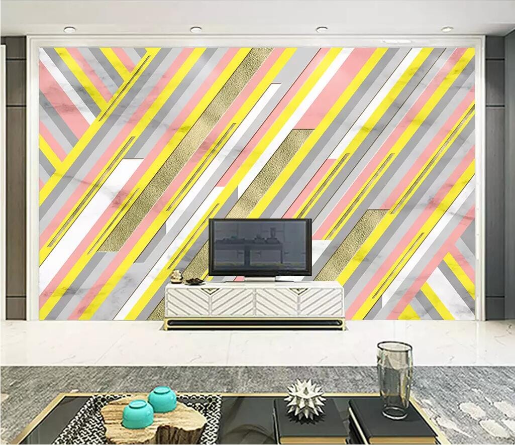 3D Colored Lines 2806 Wall Murals Wallpaper AJ Wallpaper 2
