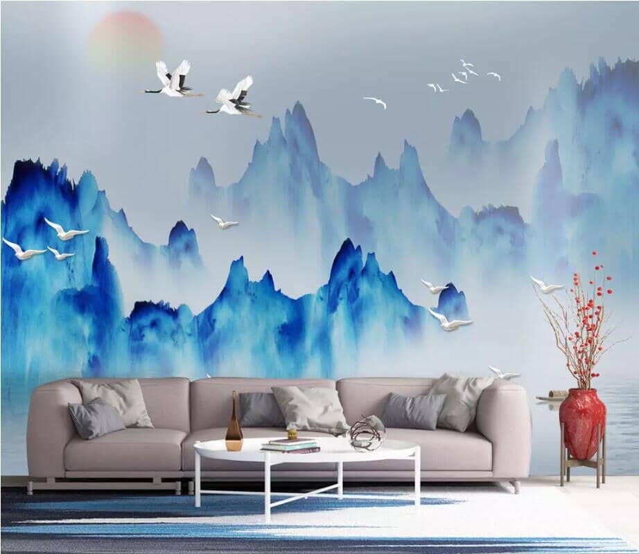 3D Valley Birds 2804 Wall Murals Wallpaper AJ Wallpaper 2