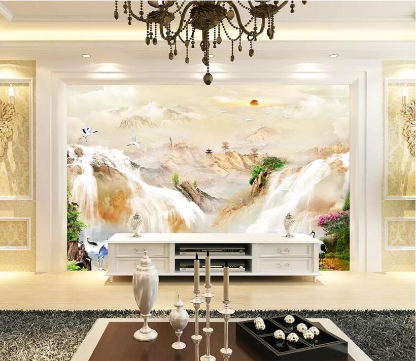 3D High Mountains 2576 Wall Murals Wallpaper AJ Wallpaper 2