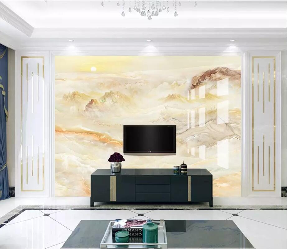 3D Yellow Valley 2518 Wall Murals Wallpaper AJ Wallpaper 2