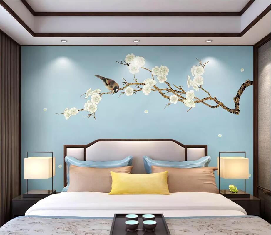 3D Branch Plum 1805 Wall Murals Wallpaper AJ Wallpaper 2