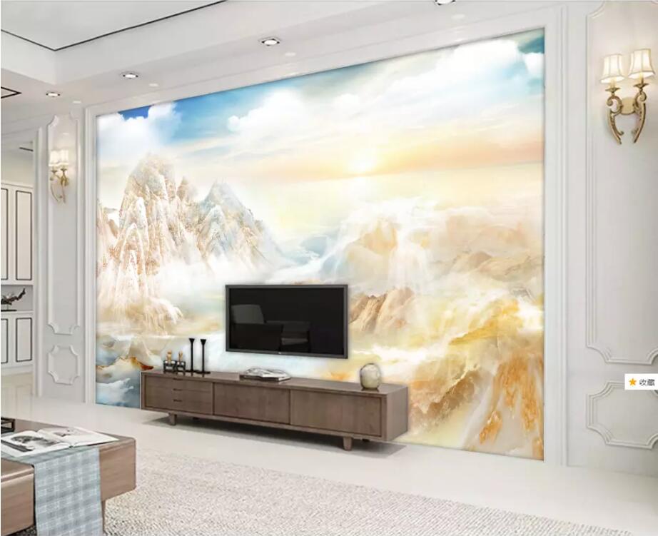 3D Mountain River 1808 Wall Murals Wallpaper AJ Wallpaper 2