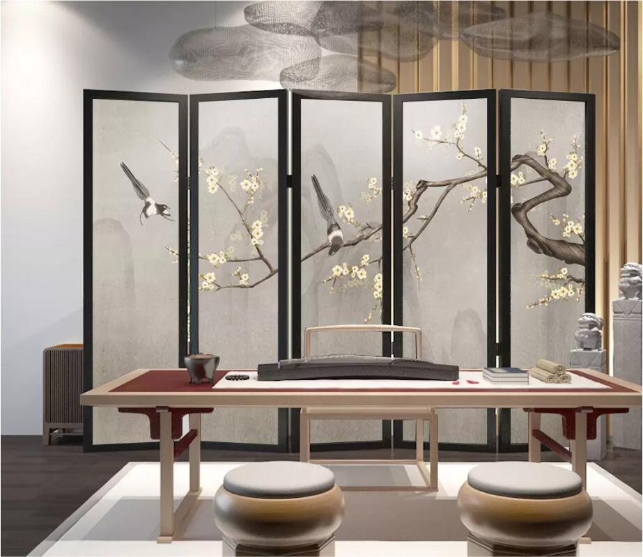 3D Branch Plum 1838 Wall Murals Wallpaper AJ Wallpaper 2