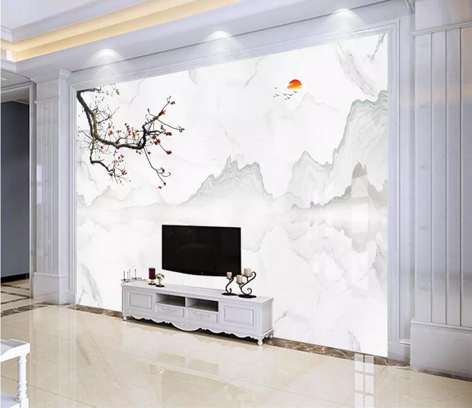3D Mountain Flower 1733 Wall Murals Wallpaper AJ Wallpaper 2