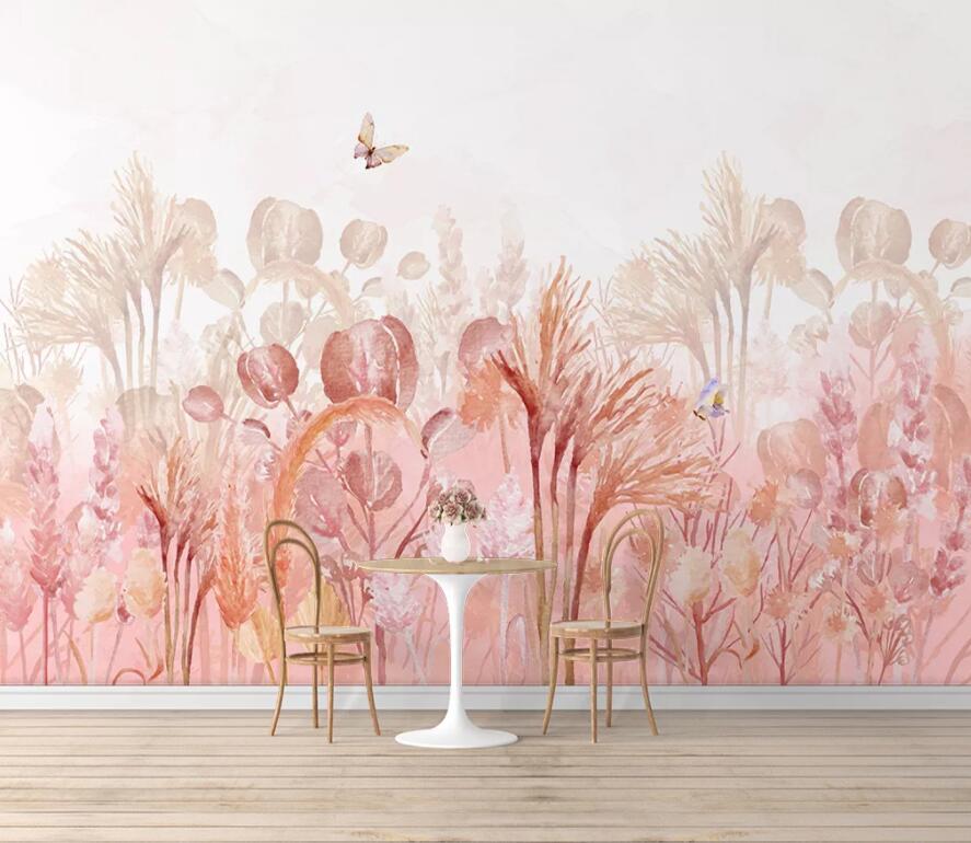 3D Pink Flowers 1595 Wall Murals Wallpaper AJ Wallpaper 2