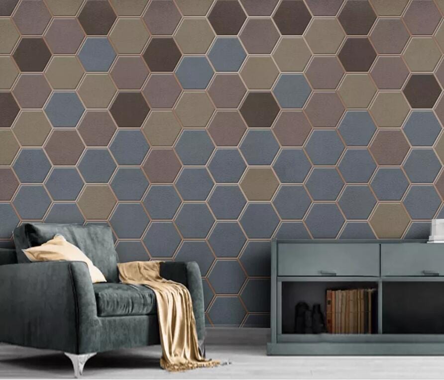 3D Colored Floor Tiles 2466 Wall Murals Wallpaper AJ Wallpaper 2