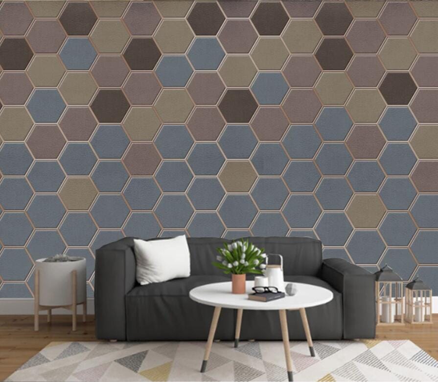 3D Colored Floor Tiles 2466 Wall Murals Wallpaper AJ Wallpaper 2