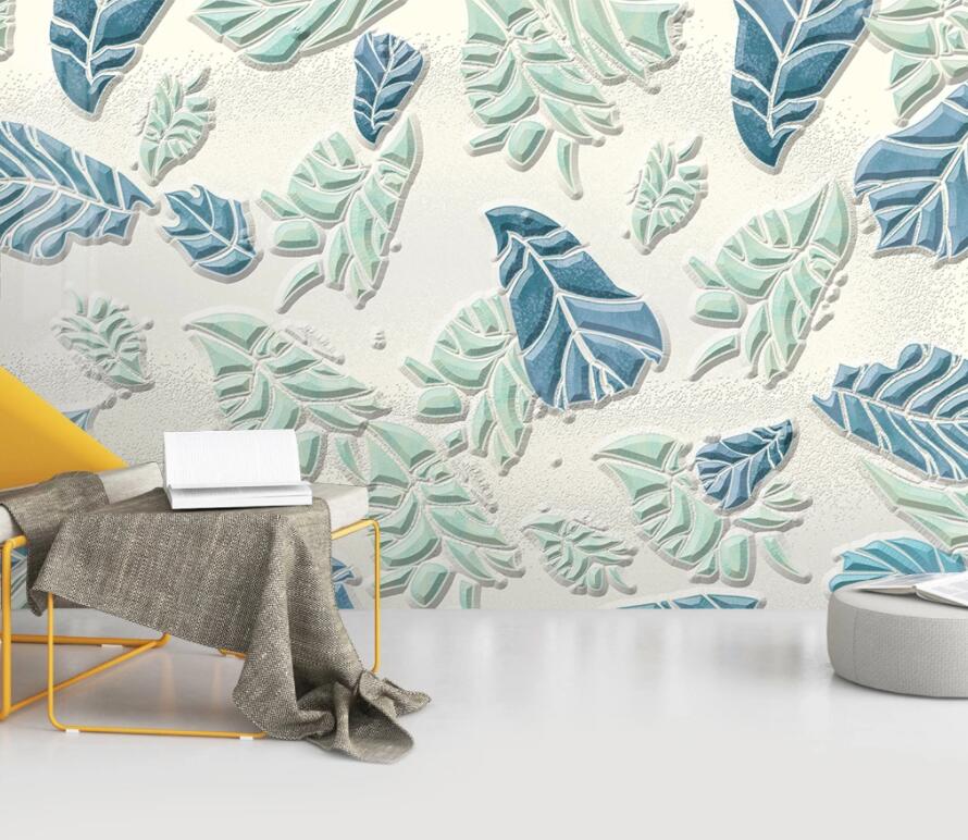 3D Green Leaf 2021 Wall Murals Wallpaper AJ Wallpaper 2