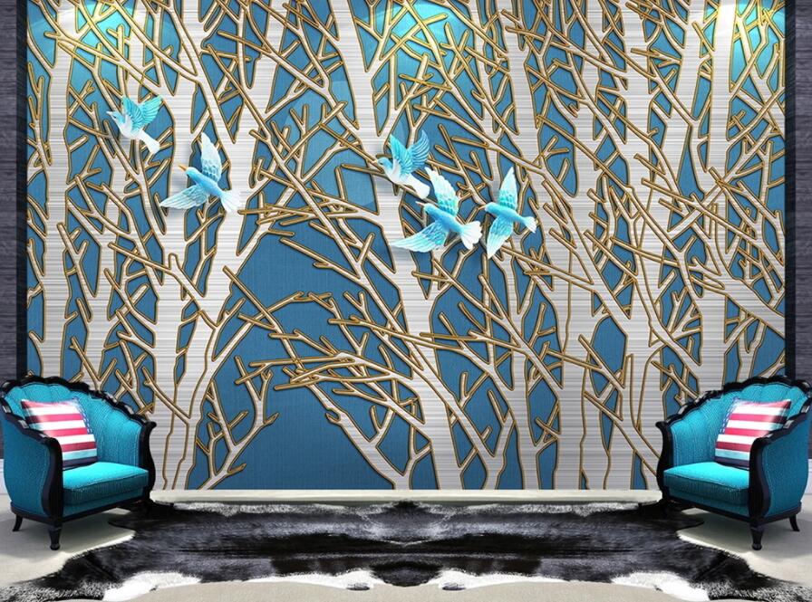 3D Tree Branch 2001 Wall Murals Wallpaper AJ Wallpaper 2