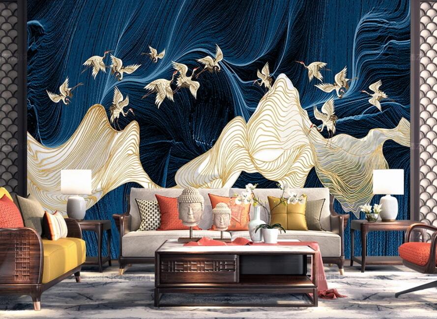 3D Flying Bird 1981 Wall Murals Wallpaper AJ Wallpaper 2