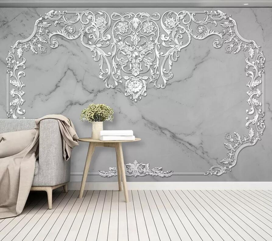 3D White Pattern 1475 Wall Murals Wallpaper AJ Wallpaper 2