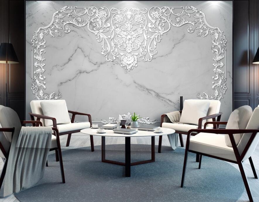 3D White Pattern 1475 Wall Murals Wallpaper AJ Wallpaper 2
