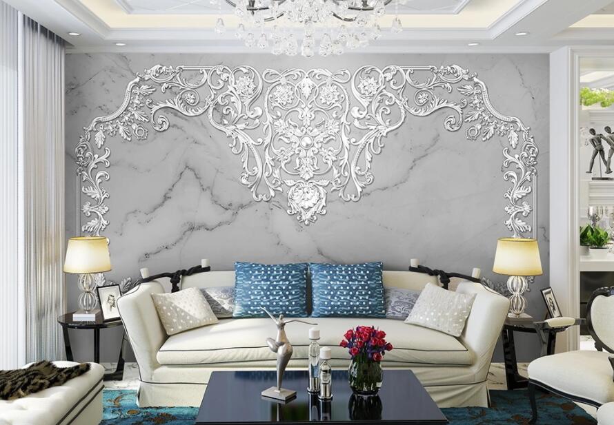 3D White Pattern 1475 Wall Murals Wallpaper AJ Wallpaper 2