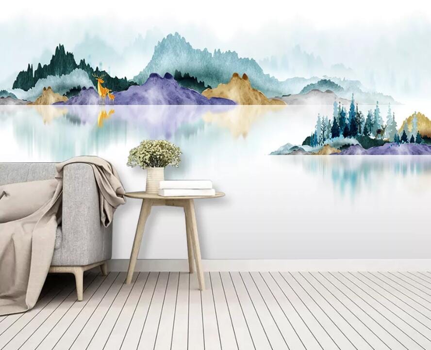3D Color River 2228 Wall Murals Wallpaper AJ Wallpaper 2