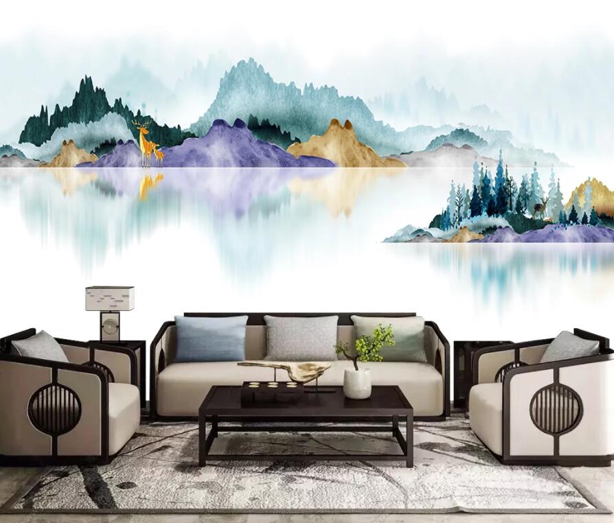 3D Colored Landscape 969 Wall Murals Wallpaper AJ Wallpaper 2